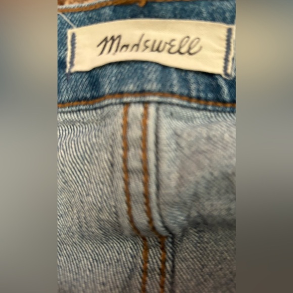 Madewell Cali~Demi Boot Cut Button Fly Crop Stretch Jean Sz 36X26” Med Wash - Picture 8 of 12